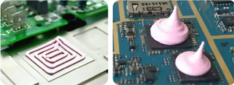 SHEEN Thermal gel dispensing in action